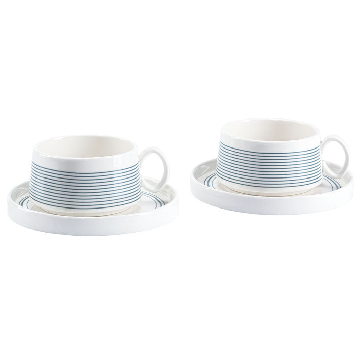 Set of 2 cups and saucer - Lineo