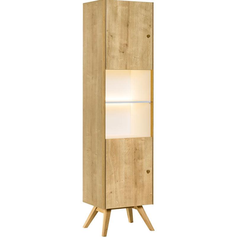 Display cabinet oak/ white - VOX Furniture UAE