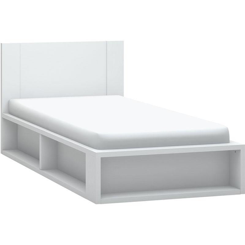 Single bed 120x200 with storage - Voxfurniture.ae