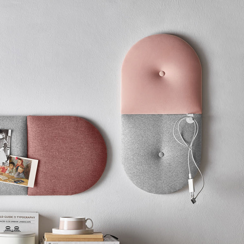 Ready set of upholstered panels - Mini grey-pink Soform- 60x30 - VOX Furniture UAE