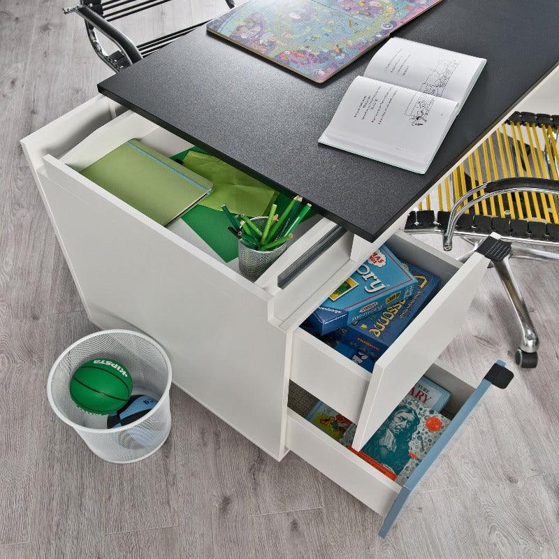 Innovative transformer desk - black top - VOX Furniture UAE