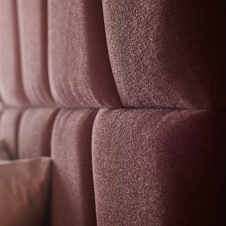 Geo upholstered panel - Blue velvet shiny - VOX Furniture UAE