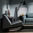 Stan Armchair with oak legs - red color Grace 55 - VOX Furniture UAE