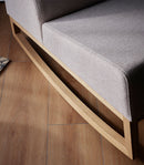 Stan Armchair with oak legs - red color Grace 55 - VOX Furniture UAE