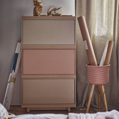 Chest of Drawers 64cm Wide-Cava Beige Powder Pink Grey Beige
