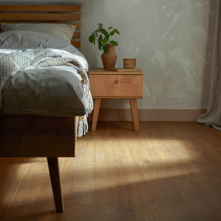 Single bed 90x200 oak color