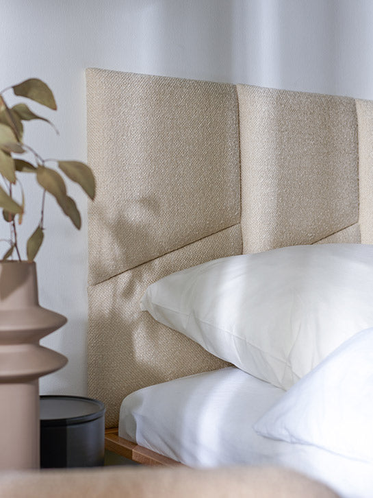 30x35 Geometric Shaped Upholstered Wall Panel - Mustard Velvet