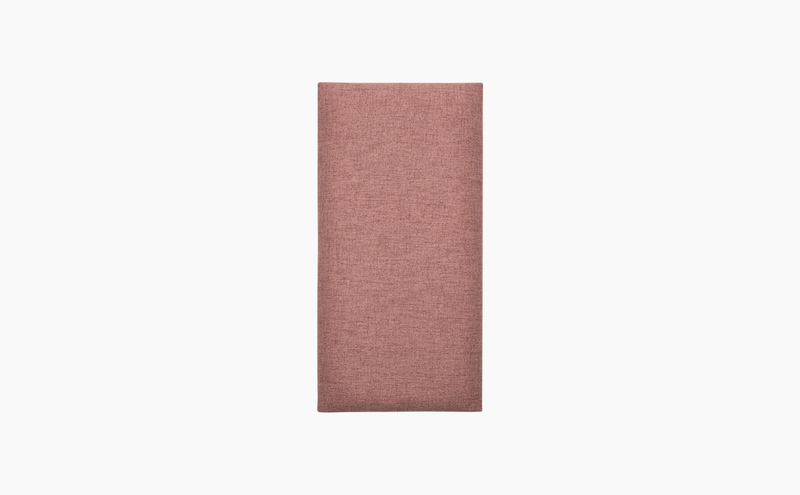 Wide Rectangular Upholstered Panel 30x60 - Pink Melange Soform Wall Panels
