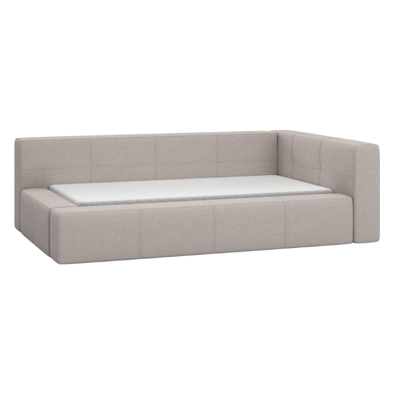 Right sided upholstered bed reli collection by Vox