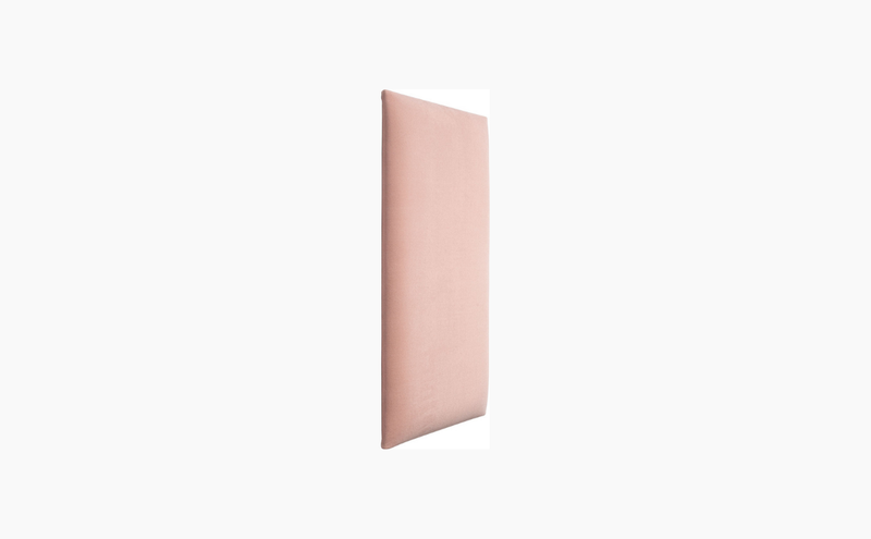 30x60cm Upholstered Panel - Light Pink Velvet Matt