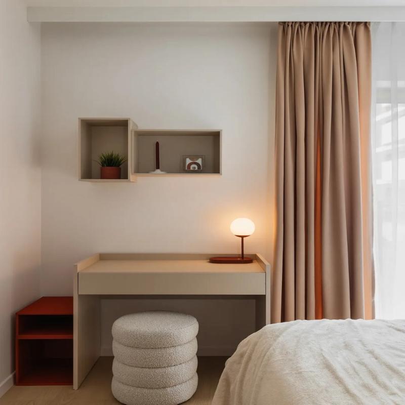 Horizontal Wall Mounted Shelf - Sand Beige Color