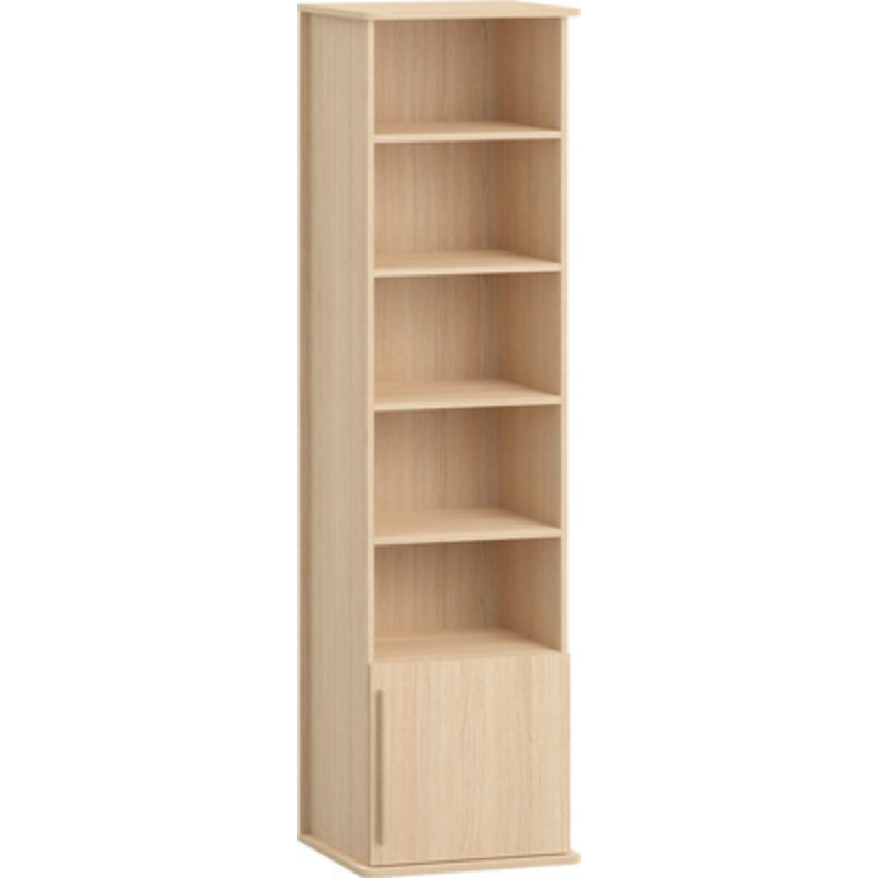 Single Bookcase 185.5 cm Tall Without legs - Oak Color