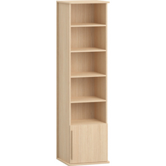 Single Bookcase 185.5 cm Tall Without legs - Oak Color