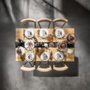 6 Seater Dining Table With 6 Drawers In Oak & Black Color