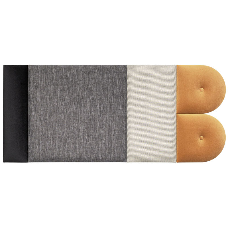 Ready set of upholstered panels - Medium grey-mustard Soform- 135x60 - VOX Furniture UAE