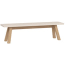 Long bench for dining table 170cm - sand beige