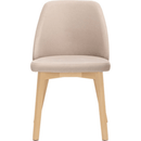 Chair KOMM taupe/beech