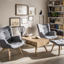 Coffee Table With 2 Drawers - Oak Color