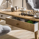 Coffee Table With 2 Drawers - Oak Color