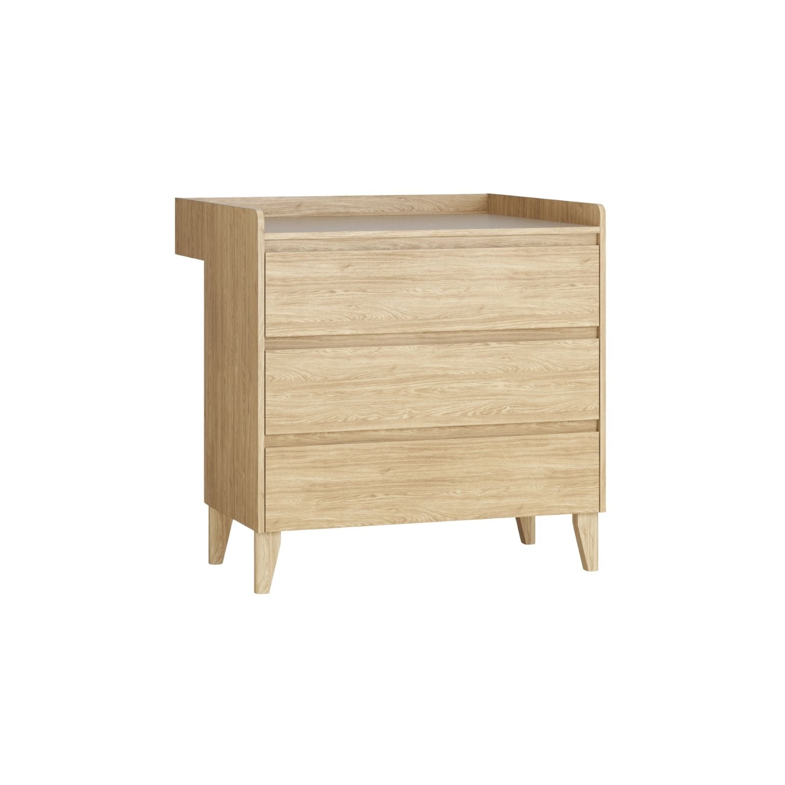 Dresser With 3 Drawers And A Changer Oak Color- Muve Baby VOX