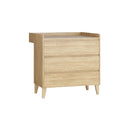 Dresser With 3 Drawers And A Changer Oak Color- Muve Baby VOX
