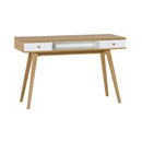 Dressing Table With Foldable Mirror And 2 Drawers in White Color