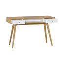 Dressing Table With Foldable Mirror And 2 Drawers in White Color