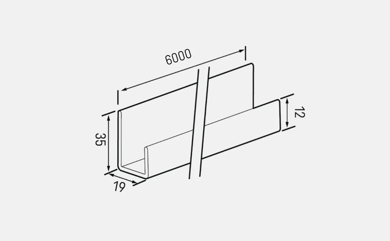 Universal Trim For Facade Panels 6 meters - FS 251