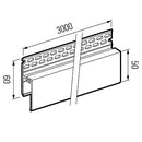 Kerrafront ventilation trim for wall panels - FS 262 Malt Oak Color