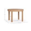 Foldable Round Dining Table 4 to 8 Seater - White Color