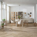 Foldable Round Dining Table 4 to 8 Seater - White Color