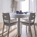Foldable Round Dining Table 4 to 8 Seater - White Color