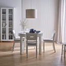 Foldable Round Dining Table 4 to 8 Seater - White Color