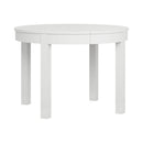 Foldable Round Dining Table 4 to 8 Seater - White Color