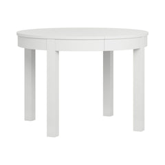 Foldable Round Dining Table 4 to 8 Seater - White Color