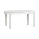 Foldable Round Dining Table 4 to 8 Seater - White Color