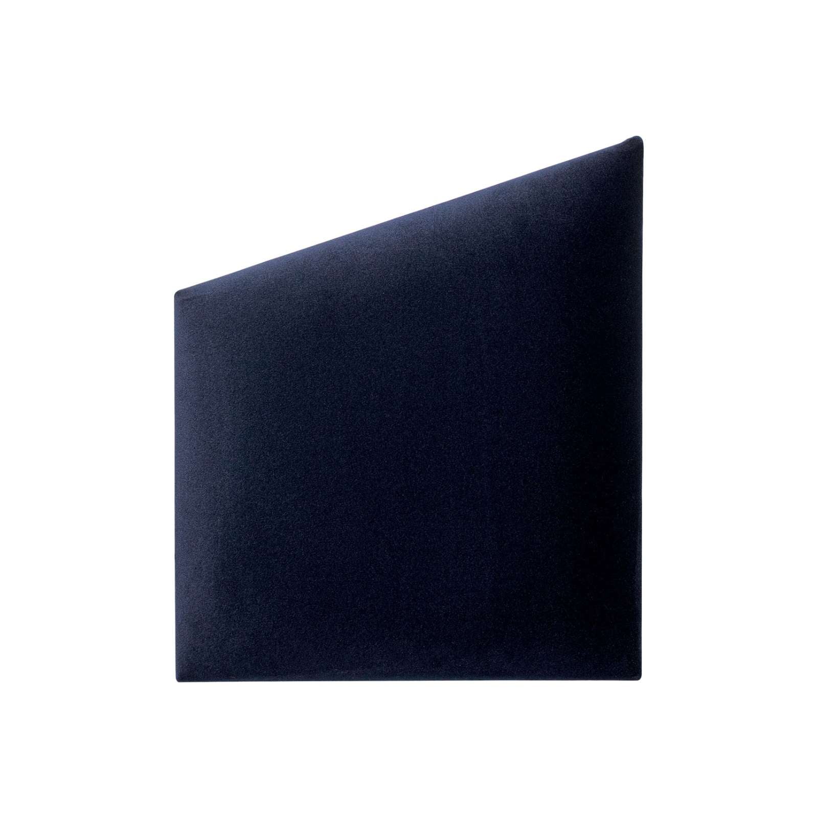 Geometric Shaped Upholstered Wall Panel 30x35 - Navy Blue Velvet Shiny Soform Wall Panels
