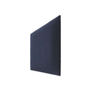 Geometric Shaped Upholstered Wall Panel 30x35 - Navy Blue Velvet Shiny Soform Wall Panels