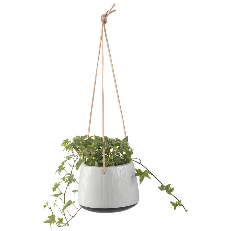GORA hanging flowerpot cover- creamic grey