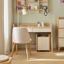 Height Adjustable Study Desk 120 Oak & Sand Beige - Muve Young VOX