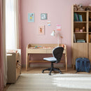 Height Adjustable Study Desk 120 Oak & Sand Beige - Muve Young VOX