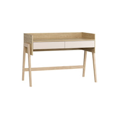 Height Adjustable Study Desk 120 Oak & Sand Beige - Muve Young VOX