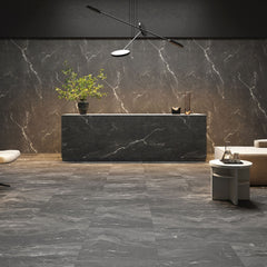 Idevo SPC Decorative Wall Panels For Interior Walls - Ashen Grey 110x280 cm