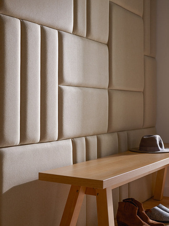 30x60cm Upholstered Panel - Light Pink Velvet Matt