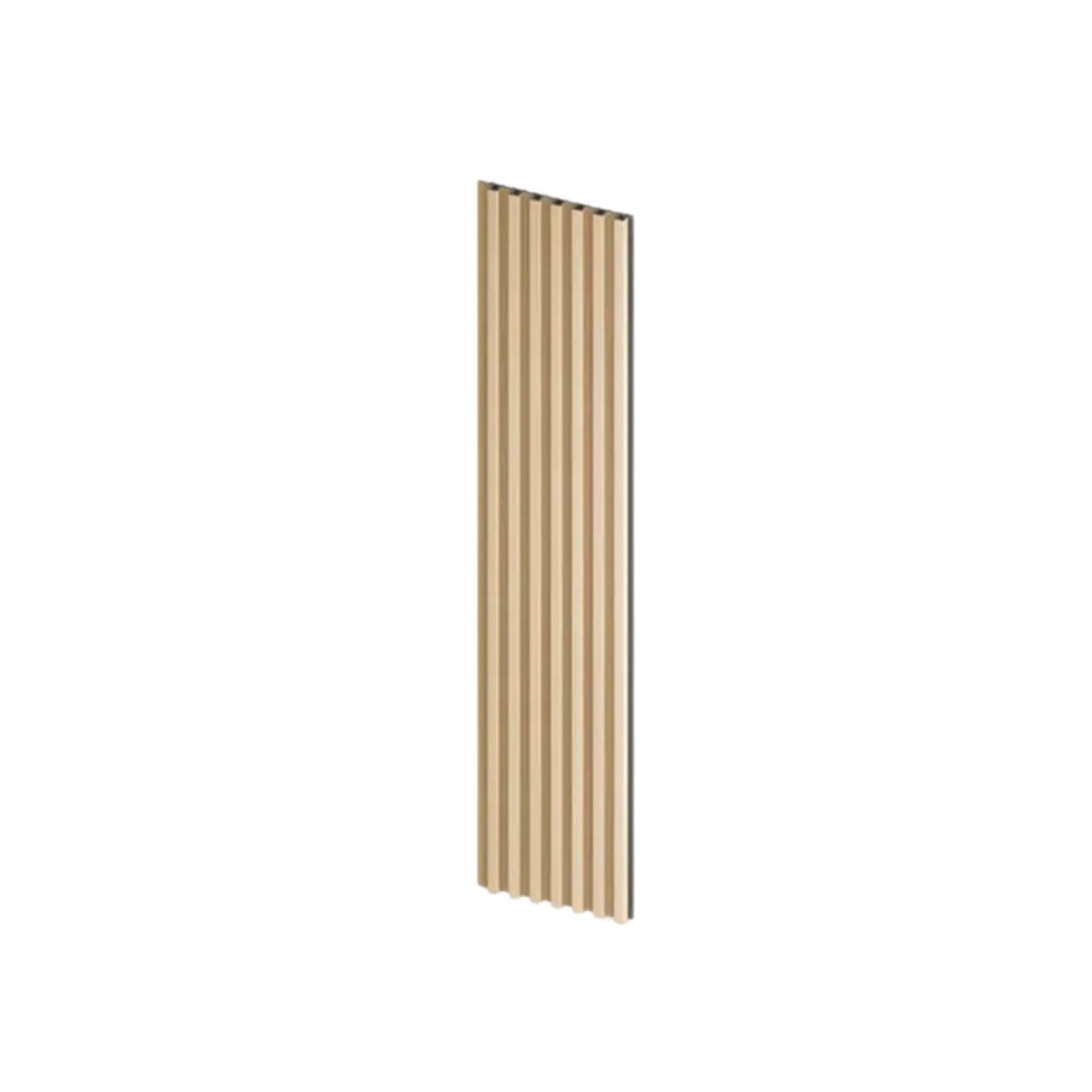 Harmony Wood S Line slatted MPC decorative wall panel with natural oak finish for UAE interiors.