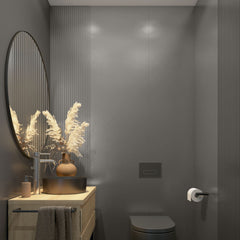 Brushed Steel S Line - Decorative Wall Panels For Interiors