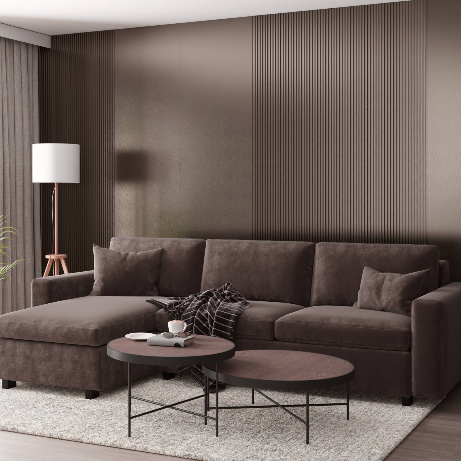 Rose Copper S Line - Decorative Wall Panels For Interiors