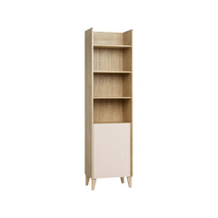 Narrow Bookcase Oak & Sand Beige - Muve Young VOX