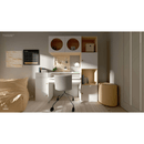 Narrow shelving unit with front door arrangement 2