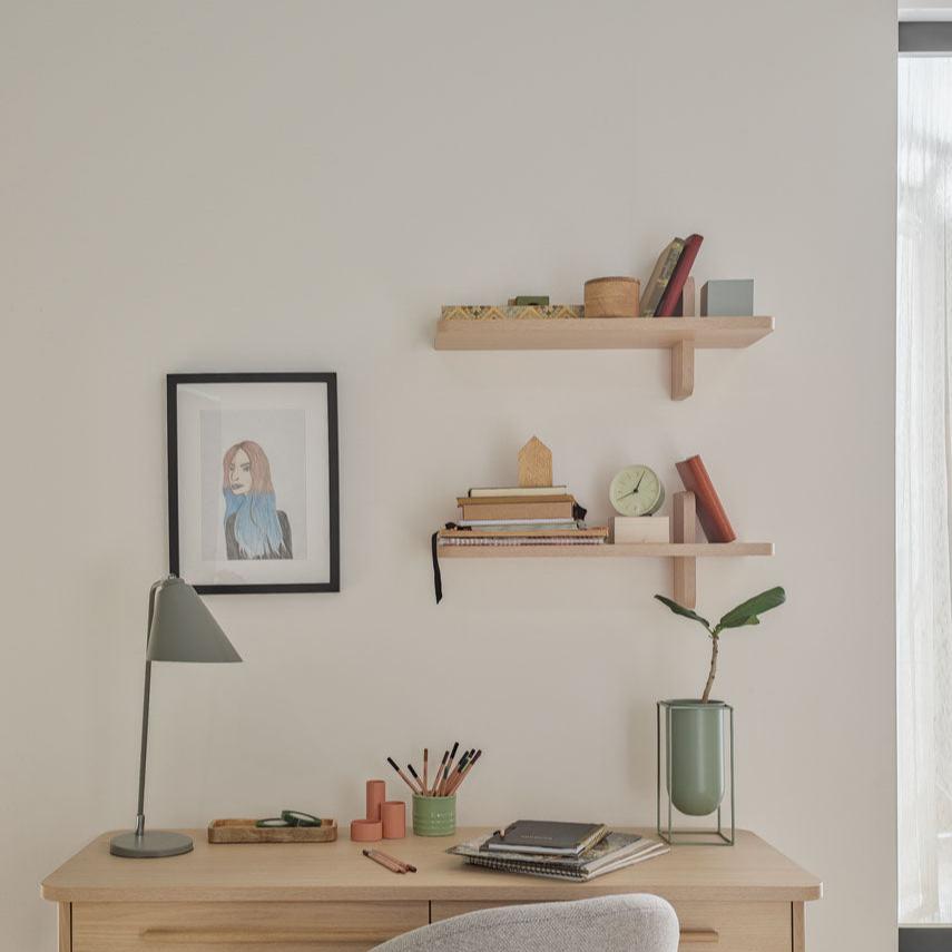Wall Shelf Narrow 60 cm - Oak Light Color